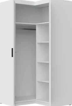 Meble Dla Dzieci|Zestawy Mebli Do Przedpokoju>Lempert Szafa modułowa narożna z półkami i drążkiem na wieszaki 98x98 cm KUBA dąb sonoma