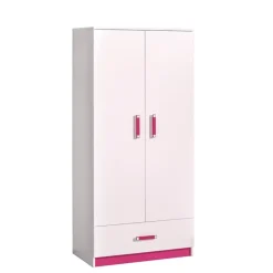 Zestawy Mebli Młodzieżowych|Szafy Dwudrzwiowe></noscript>DOMEL Szafa młodzieżowa 90 z szufladą TRAFIKO