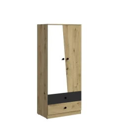 Zestawy Mebli Młodzieżowych|Szafy Dwudrzwiowe>DOMEL Szafa młodzieżowa 80cm szuflady MONACO