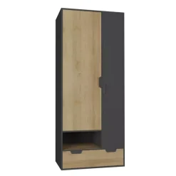 Zestawy Mebli Młodzieżowych|Szafy Dwudrzwiowe>MEBLAR Szafa młodzieżowa z szufladą NELSE