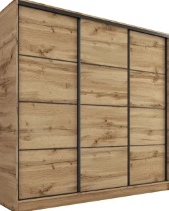 Zestawy Mebli Do Przedpokoju|Szafy Trzydrzwiowe>BROMARKT Szafa na ubrania 180 cm LOFT dąb wotan