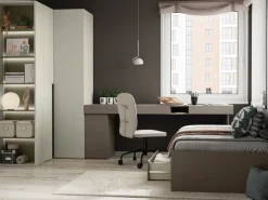 Garderoby|Meble Młodzieżowe></noscript>lenart. Szafa narożna 101 cm do pokoju młodzieżowego z drążkami WOOW