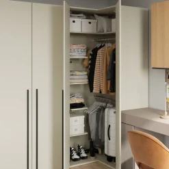 Garderoby|Meble Młodzieżowe></noscript>lenart. Szafa narożna 101 cm do pokoju młodzieżowego z drążkami WOOW