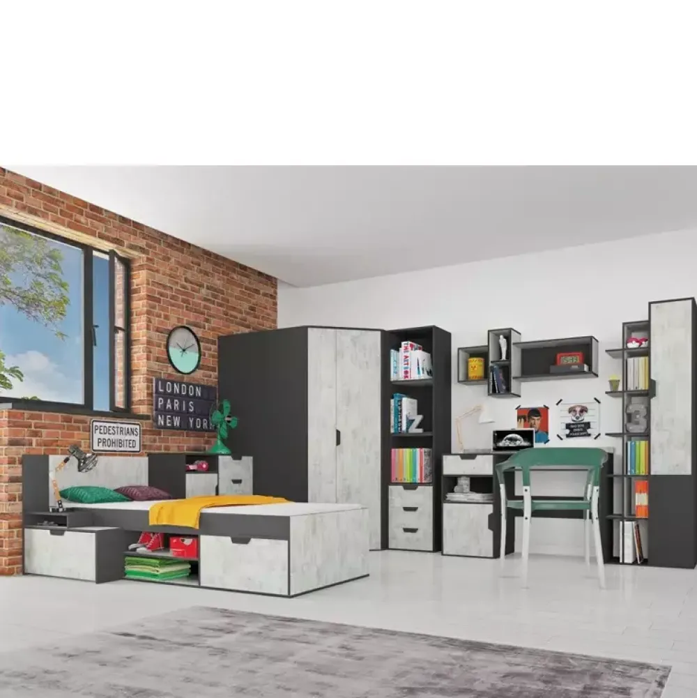 Meble Dla Dzieci|Zestawy Mebli Młodzieżowych>MEBLAR Szafa narożna do pokoju młodzieżowego NELSE