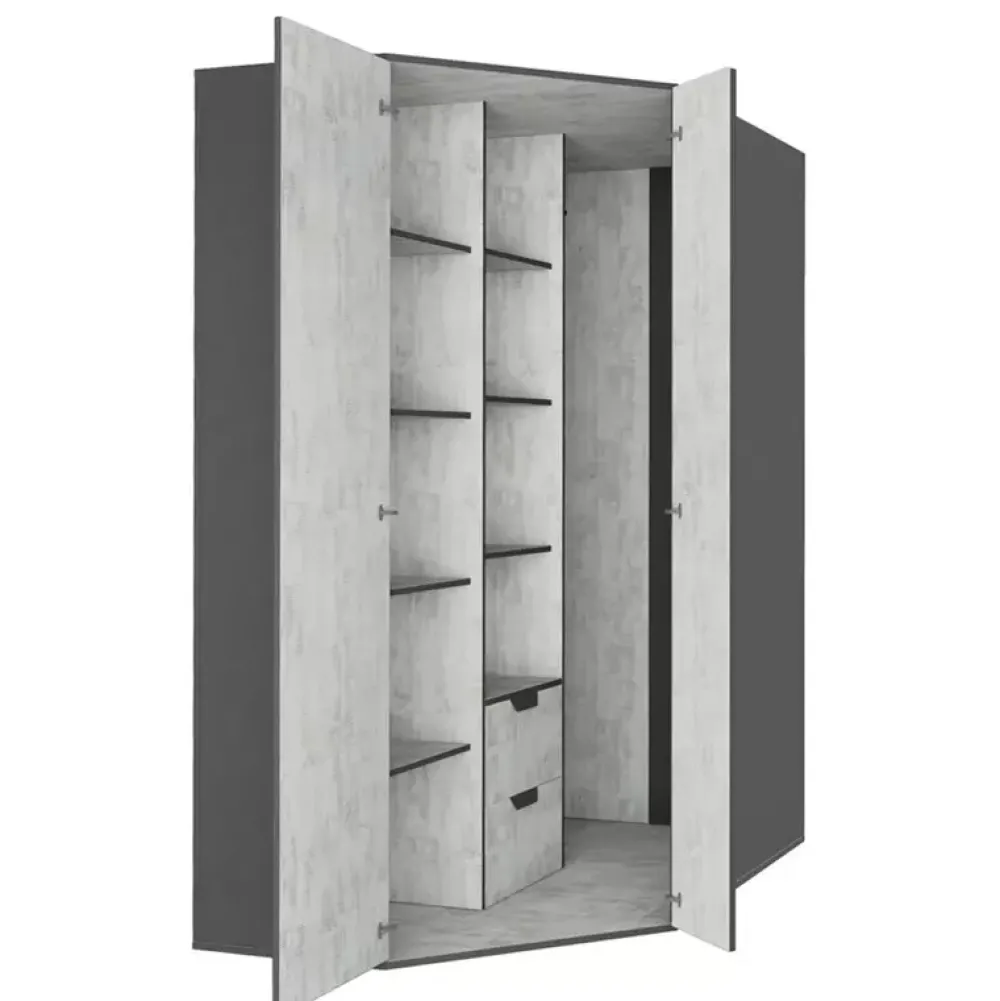 Meble Dla Dzieci|Zestawy Mebli Młodzieżowych>MEBLAR Szafa narożna do pokoju młodzieżowego NELSE