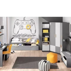 Meble Dla Dzieci|Meble Młodzieżowe></noscript>lenart. Szafa narożna garderoba 130 cm do pokoju młodzieżowego POK