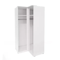 Szafy Dwudrzwiowe|Szafy Młodzieżowe></noscript>Helvetia Szafa narożna modułowa SIERRA biała biały