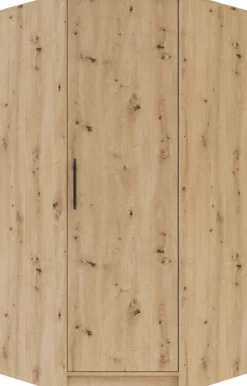 Meble Dla Dzieci|Meble Młodzieżowe>MEBLAR Szafa narożna z drążkami na wieszaki 95 cm SEVAS dąb artisan
