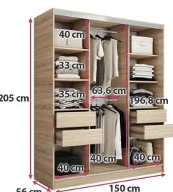 Zestawy Mebli Do Przedpokoju|Szafy Trzydrzwiowe><noscript><img width=