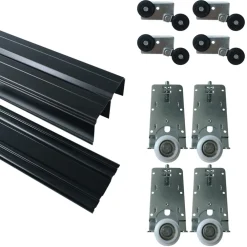 Zestawy Mebli Do Przedpokoju|Szafy Trzydrzwiowe></noscript>BROMARKT Szafa przesuwna 180 cm z lustrem LAMEL 3D