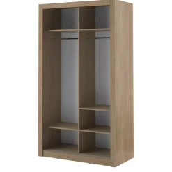 Zestawy Mebli Do Sypialni|Zestawy Mebli Do Przedpokoju>lenart. Szafa przesuwna do pokoju 120 cm lustro półki drążki ARTI dąb shetland