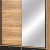 Zestawy Mebli Do Sypialni|Szafy Dwudrzwiowe>Helvetia Szafa przesuwna do sypialni z lustrem 150 cm BETA
