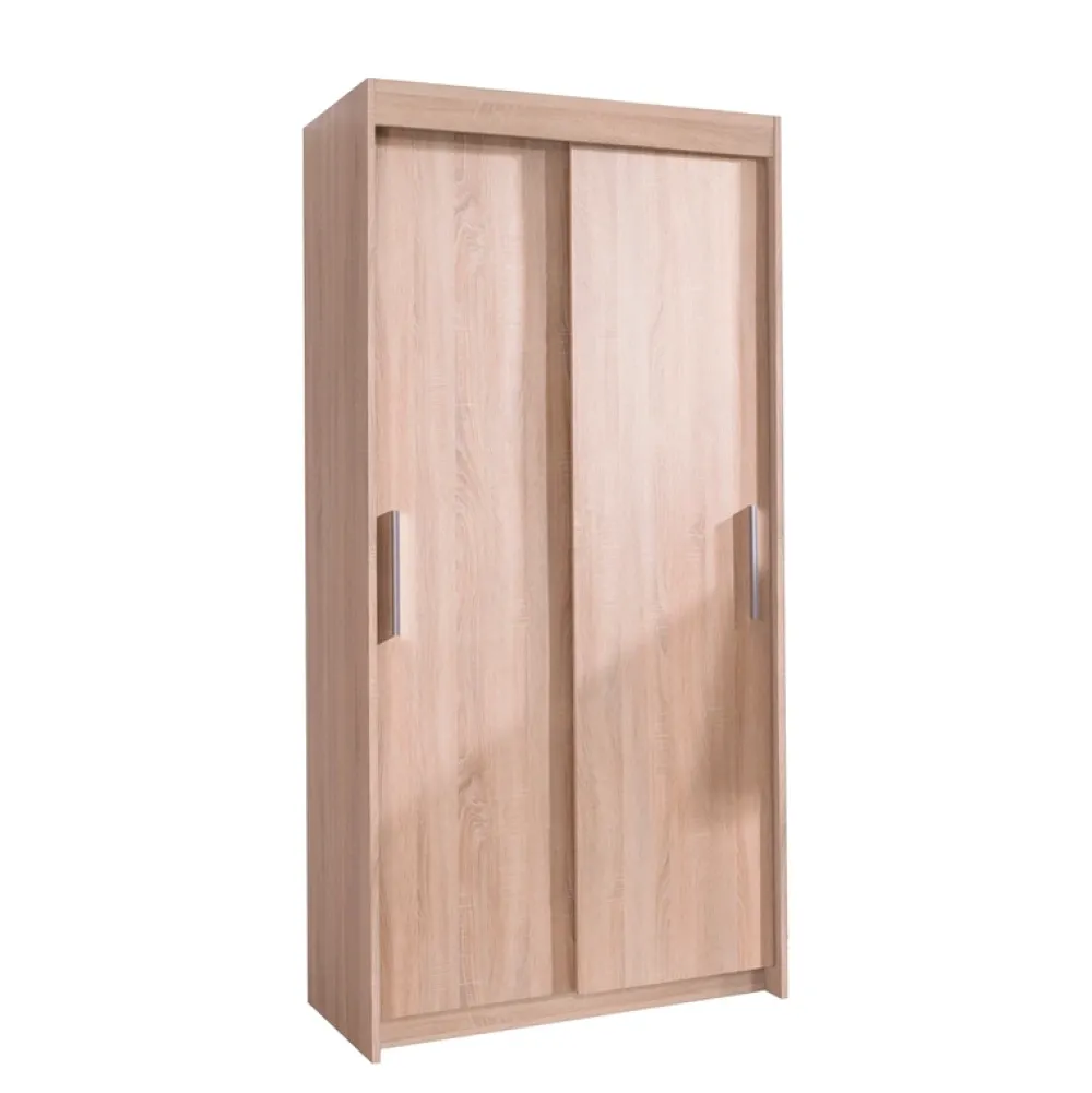 Meble Dla Dzieci|Szafy Dwudrzwiowe>JUREK Szafa przesuwna w stylu nowoczesnym do salonu z półkami 100 cm KIER