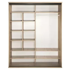 Szafy Dwudrzwiowe|Szafy Do Pokoju Dziecięcego></noscript>JARSTOL Szafa przesuwna z lustrem do sypialni 179cm CALIS