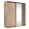 Zestawy Mebli Do Sypialni>JARSTOL Szafa przesuwna z lustrem i lamelami 199 cm CALIS