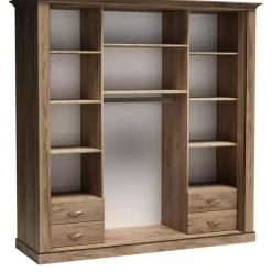 Zestawy Mebli Do Sypialni|Szafy Dwudrzwiowe>JARSTOL Szafa przesuwna z lustrem drążek półki szuflady ADRE