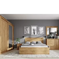 Zestawy Mebli Do Sypialni|Szafy Dwudrzwiowe></noscript>JARSTOL Szafa przesuwna z lustrem drążek półki szuflady ADRE