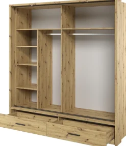 Meble Młodzieżowe|Zestawy Mebli Do Przedpokoju>lenart. Szafa przesuwna z lustrem 200 cm do sypialni ARTI