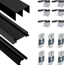 Szafy Trzydrzwiowe|Szafy Do Przedpokoju></noscript>BROMARKT Szafa przesuwna z lustrem 150 cm do sypialni BEST dąb lefkas