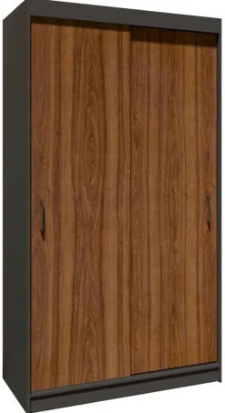 Zestawy Mebli Do Przedpokoju|Szafy Dwudrzwiowe>Meblohand Szafa przesuwna z półkami 110 cm NASTE drążek