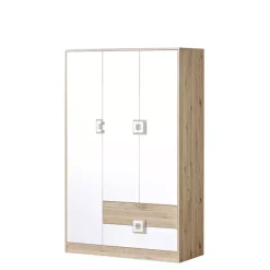 Meble Dla Dzieci|Meble Młodzieżowe>DOMEL Szafa trzydrzwiowa 120 cm Dąb NICO
