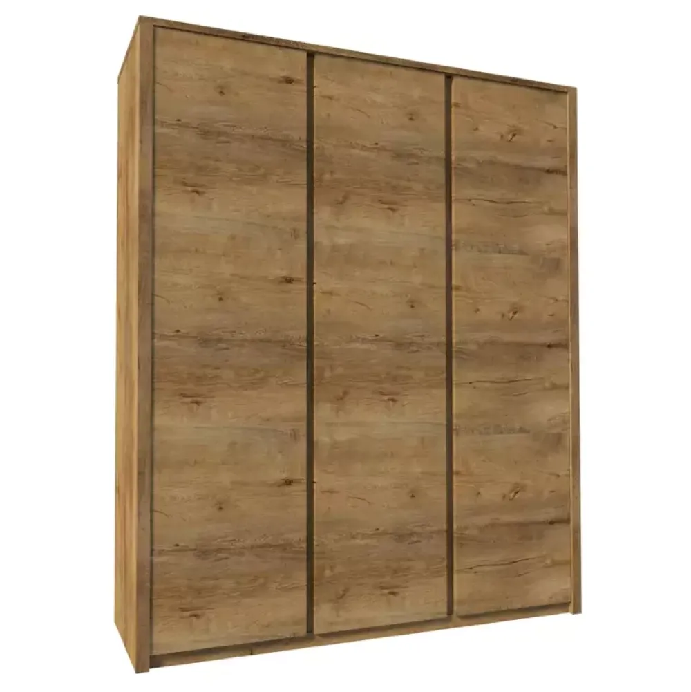 Zestawy Mebli Do Sypialni|Zestawy Mebli Do Salonu>GAŁA MEBLE Szafa trzydrzwiowa do sypialni MERIZO dąb lefkas