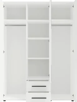 Zestawy Mebli Do Sypialni|Szafy Trzydrzwiowe>GiB Meble Szafa trzydrzwiowa z lustrem 150 cm do sypialni MAXIDO dąb artisan