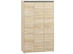 Zestawy Mebli Do Salonu|Zestawy Mebli Młodzieżowych>ML Meble Szafa trzydrzwiowa z półkami i drążkiem na wieszaki 120 cm AVO