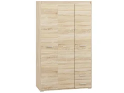 Zestawy Mebli Do Salonu|Zestawy Mebli Młodzieżowych></noscript>ML Meble Szafa trzydrzwiowa z półkami i drążkiem na wieszaki 120 cm AVO