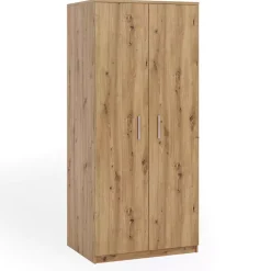 Zestawy Mebli Do Sypialni|Szafy Dwudrzwiowe>GiB Meble Szafa uchylna 90 cm BELLA dąb artisan