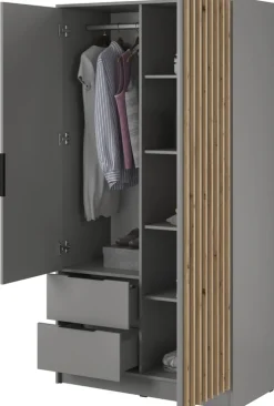 Meble Młodzieżowe|Zestawy Mebli Do Przedpokoju>PIASKI Szafa uchylna 105 cm KELLY