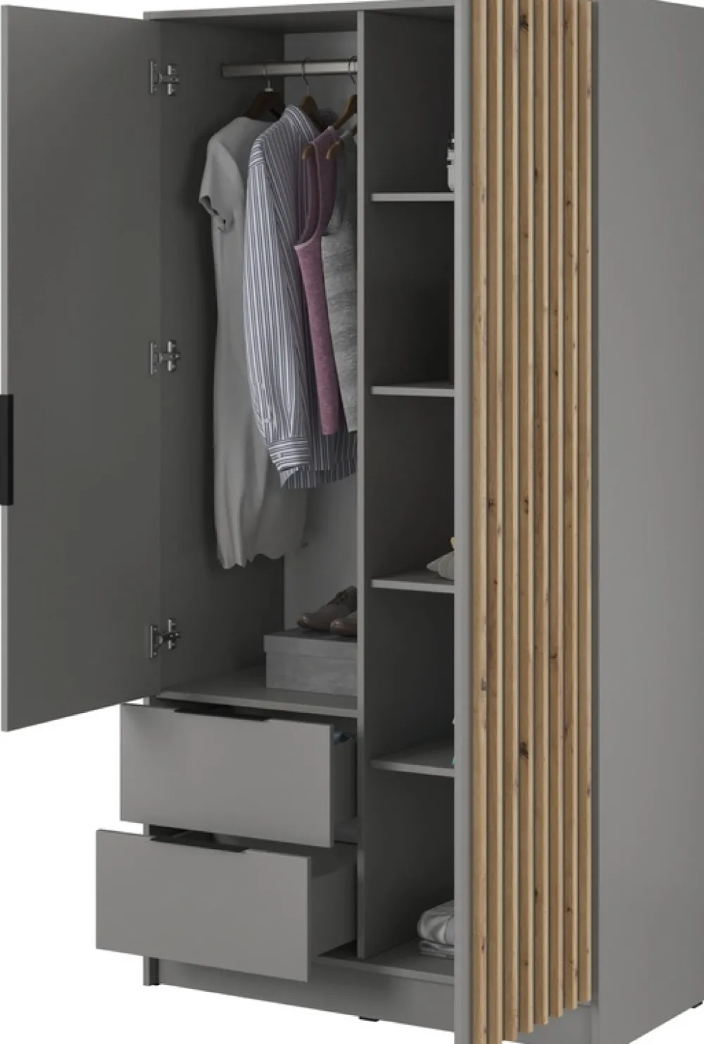 Meble Młodzieżowe|Zestawy Mebli Do Przedpokoju>PIASKI Szafa uchylna 105 cm KELLY