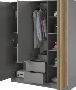 Meble Młodzieżowe|Zestawy Mebli Do Przedpokoju>PIASKI Szafa uchylna 155 cm KELLY