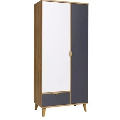 Meble Dla Dzieci|Meble Młodzieżowe>GiB Meble Szafa w stylu skandynawskim 90 cm MERKURY