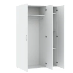 Meble Dla Dzieci|Meble Młodzieżowe>INTER MEBLE Szafa z drążkiem do sypialni trzydrzwiowa BARENA biała biały