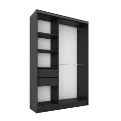 Szafy Przesuwne|Zestawy Mebli Do Przedpokoju>BROMARKT Szafa z drzwiami lamelowymi 120 cm LAMEL 3D