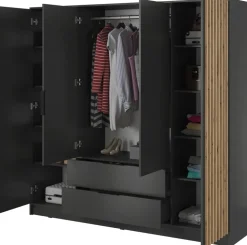 Meble Młodzieżowe|Szafy Do Przedpokoju>PIASKI Szafa z lamelami 206 cm KELLY