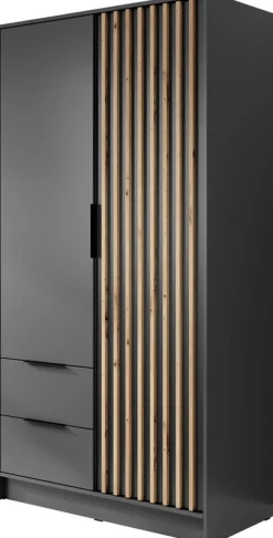 Meble Młodzieżowe|Zestawy Mebli Do Przedpokoju>PIASKI Szafa z lamelami KELLY