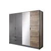 Meble Młodzieżowe|Zestawy Mebli Do Sypialni>LASKI Szafa z lustrem 220 cm DENAR