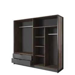 Meble Młodzieżowe|Zestawy Mebli Do Sypialni>LASKI Szafa z lustrem 220 cm DENAR