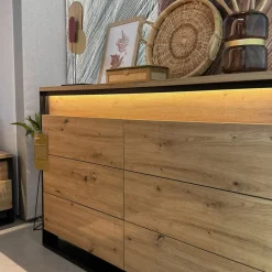 Szafy Do Przedpokoju|Szafy Do Salonu></noscript>lenart. Szafa z lustrem do sypialni 250 cm QUANT dąb artisan loft