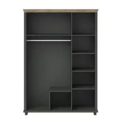 Zestawy Mebli Do Sypialni|Szafy Trzydrzwiowe></noscript>Helvetia Szafa z lustrem i szufladami IVORIA butelkowy zielony