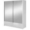 Szafy Dwudrzwiowe|Szafy Z Lustrem>PIASKI Szafa z lustrzanymi frontami 180 cm ARIEL