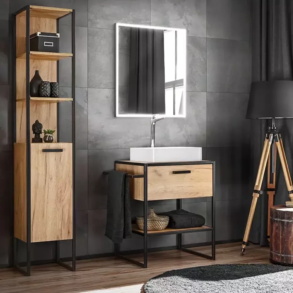 Meble Łazienkowe|Szafki Pod Umywalkę>COMAD Szafka 80 cm pod umywalką loft COUNTRY