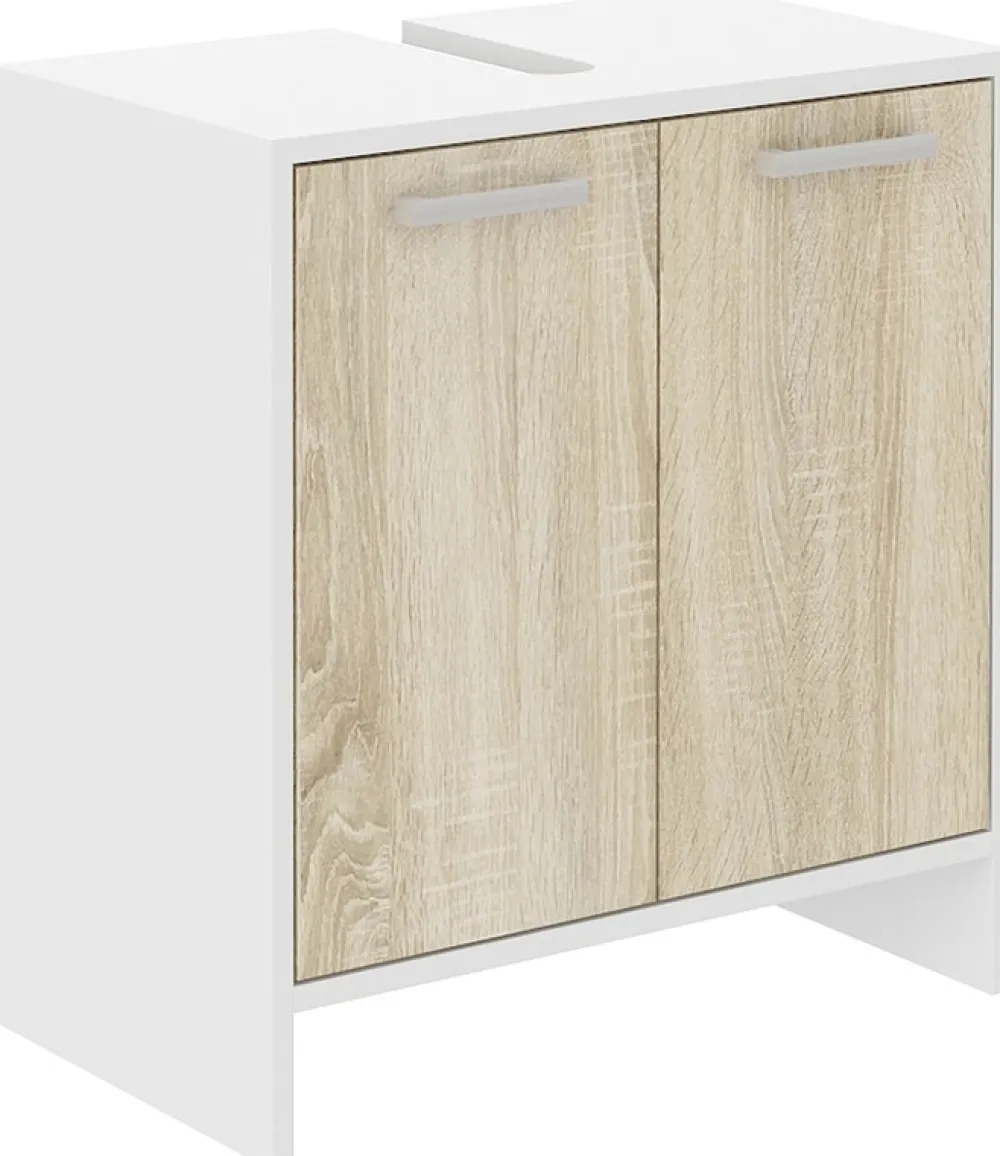 Meble Łazienkowe|Szafki Pod Umywalkę>Lempert Szafka łazienkowa pod umywalkę nablatową 60 cm MORENA dąb sonoma