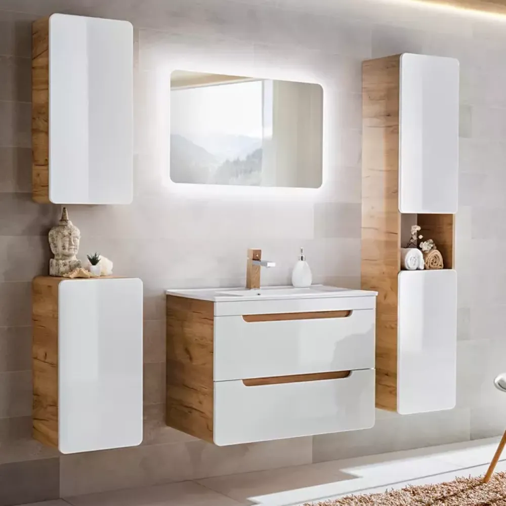 Meble Łazienkowe|Szafki Łazienkowe>COMAD Szafka łazienkowa wisząca wysoka 25 cm AURELIO