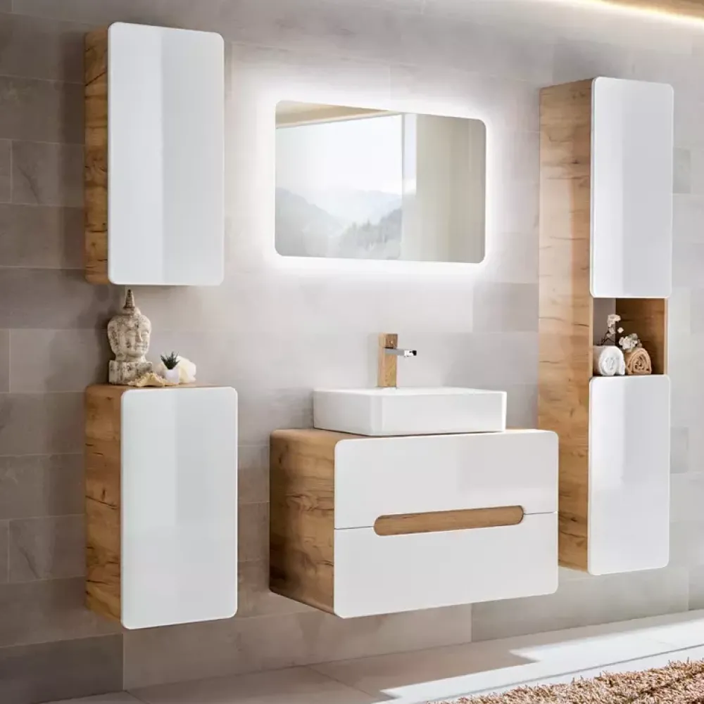 Meble Łazienkowe|Szafki Łazienkowe>COMAD Szafka łazienkowa wisząca wysoka 25 cm AURELIO