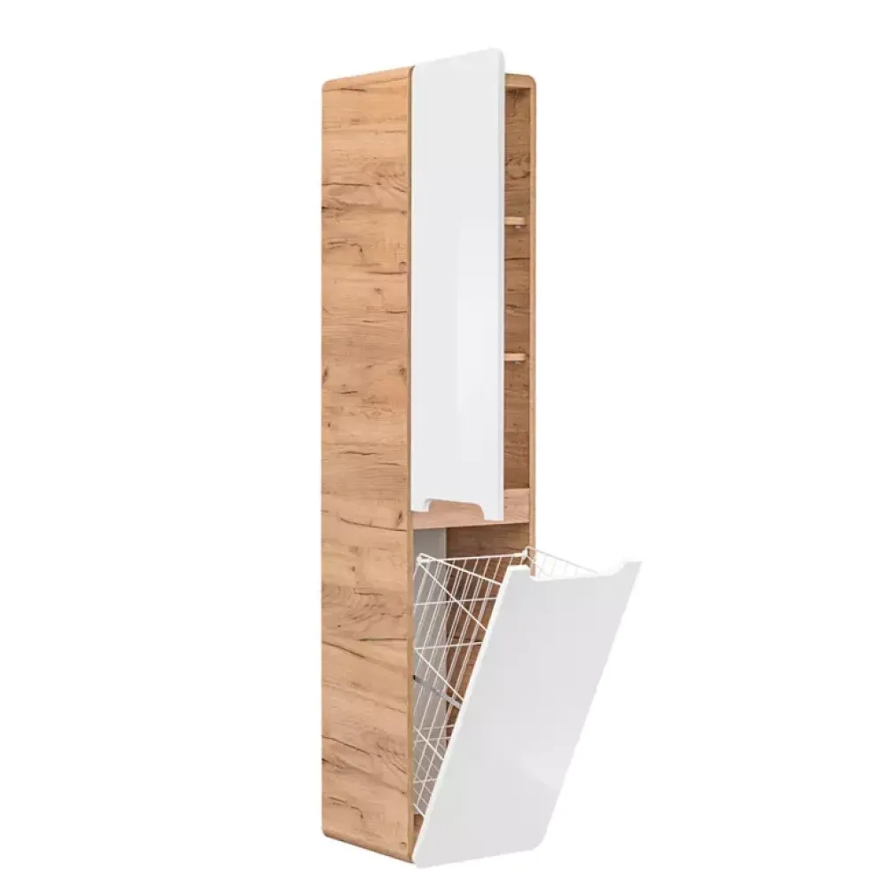 Szafki Łazienkowe|Meble Łazienkowe>COMAD Szafka łazienkowa wisząca wysoka z koszem AURELIO