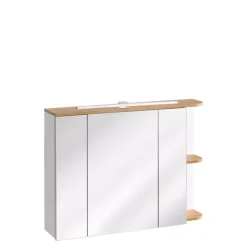 Meble Łazienkowe|Szafki Łazienkowe>COMAD Szafka łazienkowa wisząca z lustrem biała PELACCI