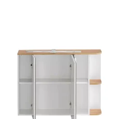 Meble Łazienkowe|Szafki Łazienkowe>COMAD Szafka łazienkowa wisząca z lustrem biała PELACCI